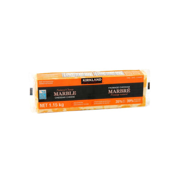 Image of Kirkland Signature Marble Cheddar Cheese Block - 1 x 1.15 Kilos